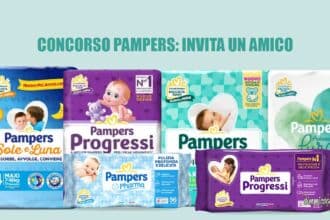 Concorso Pampers Chi invita un amico trova un tesoro vinci piscina palline forno biscotti