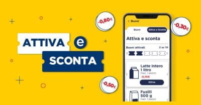 Attiva e Sconta Esselunga app funzione sconti giornalieri Fidaty card fino a 10 prodotti