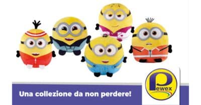 raccolta punti Minions Pewex peluche