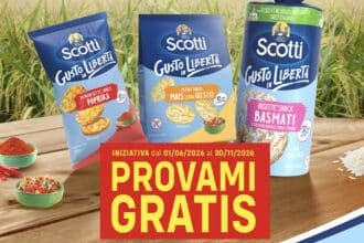 cashback Scotti Provami Gratis linea Gusto in libertà rimborso scontrino