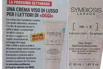 crema viso Symbiosis London edicola Oggi