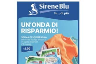 Volantino Sirene blu giugno 2026