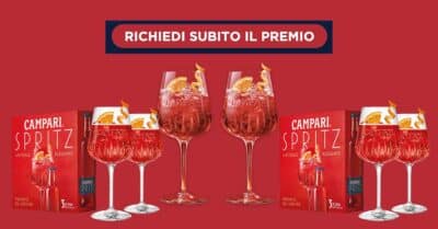 premio certo Campari Spritz calici omaggio acquisto luglio 2026