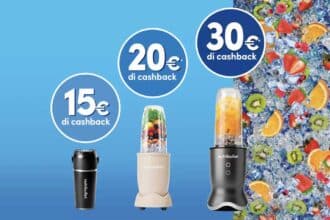 cashback nutribullet frullatore rimborso fino a 30 euro acquisto 2026