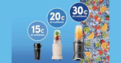 cashback nutribullet frullatore rimborso fino a 30 euro acquisto 2026