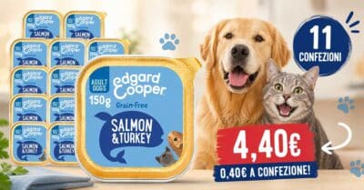cibo umido per cani Edgard Cooper offerta Amazon scatolette naturale