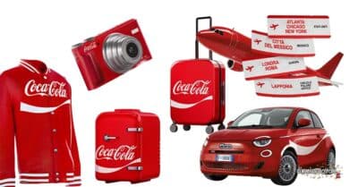 concorso Coca-Cola Vinci Premi Iconici Fiat 500e viaggio mondo instant win 2026