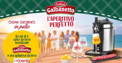 concorso Galbanetto L'Aperitivo Perfetto 2026 vinci spillatrice HKoenig e calici birra