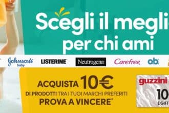 concorso Kenvue Scegli il meglio per chi ami 2026 Gift Card Guzzini 100 euro instant win
