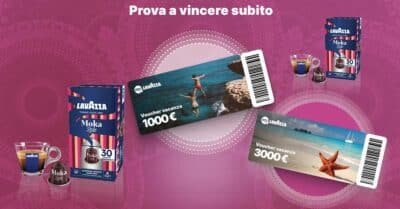 concorso Lavazza Moka Style vinci voucher viaggio 1000 3000 euro instant win