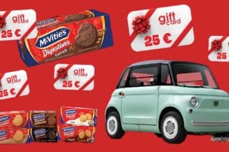 Concorso McVitie's 2026 con gift card spesa e Fiat Topolino elettrica in palio