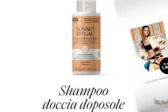 Elle Italia allegato shampoo doccia doposole Lisap Sunset Ritual in edicola