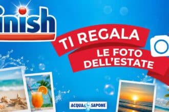 operazione a premio Finish foto estate Acqua&Sapone codice Cheerz stampa foto
