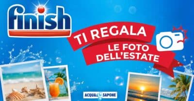 operazione a premio Finish foto estate Acqua&Sapone codice Cheerz stampa foto