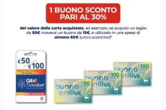 Promozione Esselunga buoni carburante Eni e Q8, buono sconto del 30% sulla spesa con Carta Fìdaty