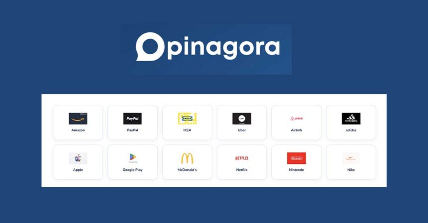 Opinagora sondaggi retribuiti test di prodotto guadagna punti buoni regalo PayPal