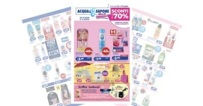 volantino Acqua e Sapone agosto 2026 cashback concorsi premi certi offerte