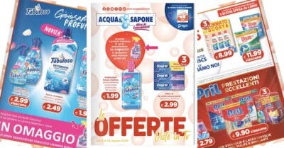 Volantino Acqua e Sapone nazionale: le offerte fino al 29 agosto