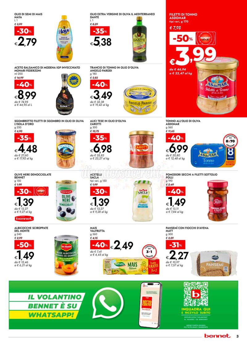 Volantino Bennet dal 13 al 12 Agosto 2026