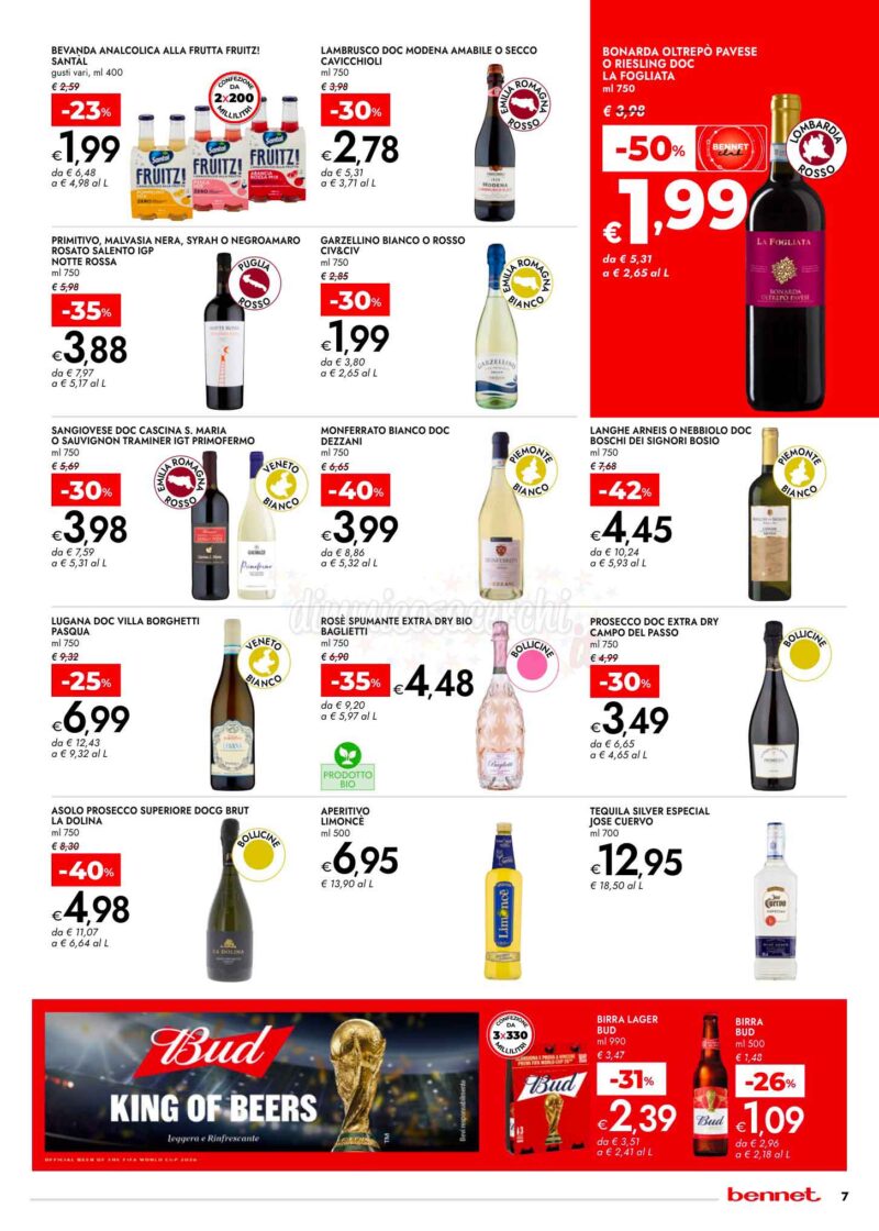 Volantino Bennet dal 13 al 12 Agosto 2026