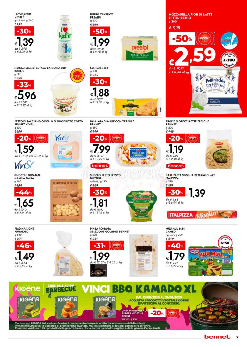 Volantino Bennet dal 13 al 12 Agosto 2026