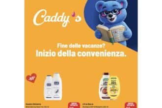 Volantino Caddy's fino all'8 settembre: 11 promo di cashback, concorsi e sconti al 50%
