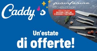 volantino Caddy's agosto 2026 offerte 1+1 cashback concorsi sconti 50%