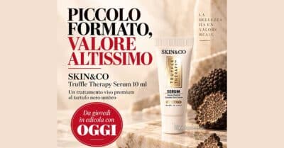 SKIN&CO Truffle Therapy Serum 10ml allegato edicola rivista OGGI settembre 2026