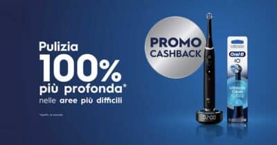 cashback Oral-B iO rimborso 100% spazzolino elettrico testine GDO drugstore 2026