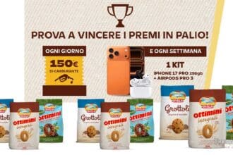 concorso biscotti Divella Inzuppa e Vinci vinci buoni carburante iPhone 17 Pro