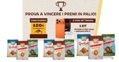 concorso biscotti Divella Inzuppa e Vinci vinci buoni carburante iPhone 17 Pro