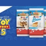 etichette Toy Story 5 omaggio Kinder Brioss Colazione Più agosto settembre 2026