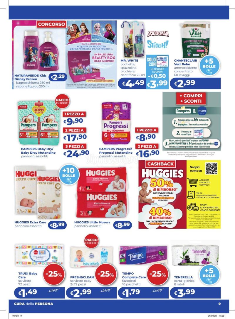 Anteprima volantino Acqua e Sapone Cesar dal 3 al 23 settembre
