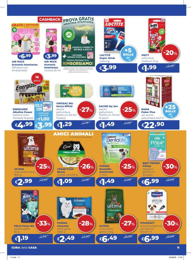 Anteprima volantino Acqua e Sapone Cesar dal 3 al 23 settembre