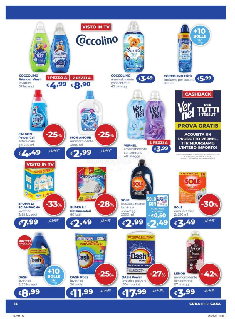 Anteprima volantino Acqua e Sapone Cesar dal 3 al 23 settembre