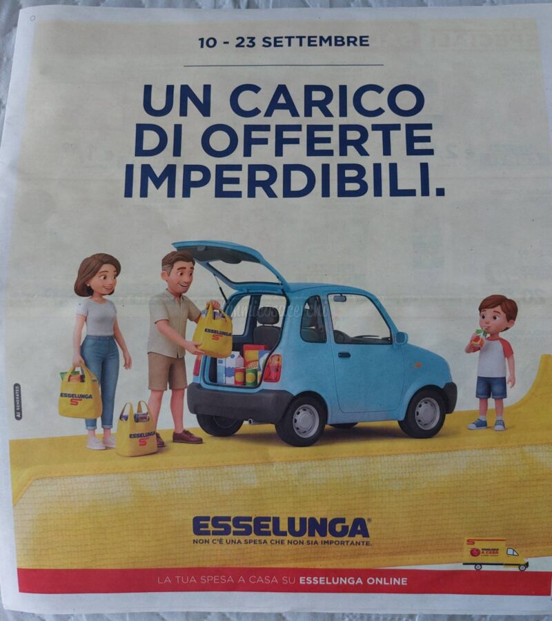Volantino Esselunga dal 10 al 23 settembre 2026