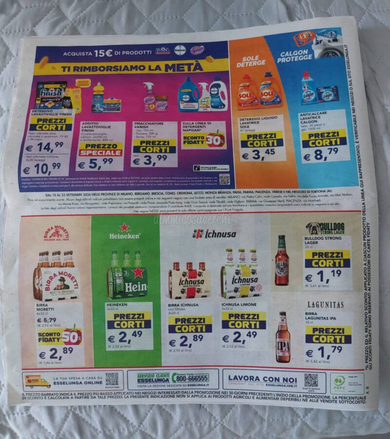 Volantino Esselunga dal 10 al 23 settembre 2026