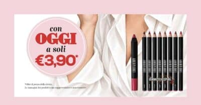 Rossetti, matite e matitoni labbra Lord & Berry in edicola con il settimanale Oggi