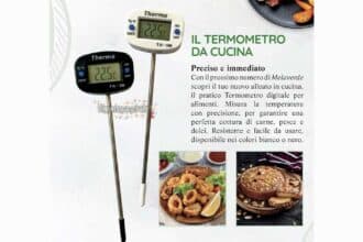 Termometro digitale da cucina allegato alla rivista Melaverde