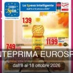 Volantino Eurospin ottobre 2026 con Sapori Toscani, Halloween, premi a soglia di spesa e weekend di follia