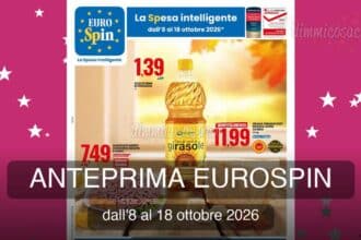 Volantino Eurospin ottobre 2026 con Sapori Toscani, Halloween, premi a soglia di spesa e weekend di follia