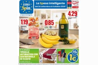 Anteprima volantino Eurospin: offerte dal 24 settembre al 4 ottobre