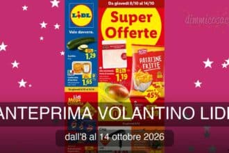 Volantino LIDL dall'8 al 14 ottobre 2026 con Mega Offerte, Halloween, concorsi e novità Silvercrest