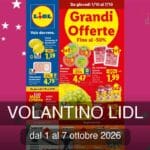 Volantino Lidl ottobre 2026 con offerte su alimentari freschi, Mulino Bianco, prodotti Halloween e promozioni 3x2