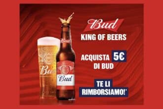 cashback Bud 2026 rimborso 5 euro acquisto birra supermercato