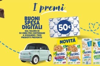 concorso Bjorg instant win vinci buoni spesa e Fiat Topolino