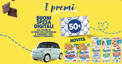 concorso Bjorg instant win vinci buoni spesa e Fiat Topolino