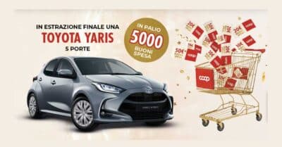 Concorso Spesa Fortunata Master Coop Calabria, vinci buoni spesa Coop e una Toyota Yaris Hybrid