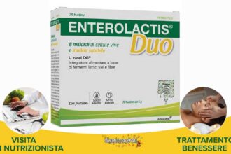 Promozione Enterolactis Duo, voucher trattamento benessere o video consulto con nutrizionista in regalo