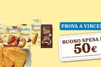 Concorso Mulino Bianco Pan di Stelle Végé buoni spesa instant win 50 euro
